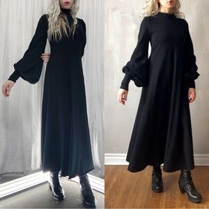 *SOLD* Nuit Atelier Bishop Sleeve Midi Dress